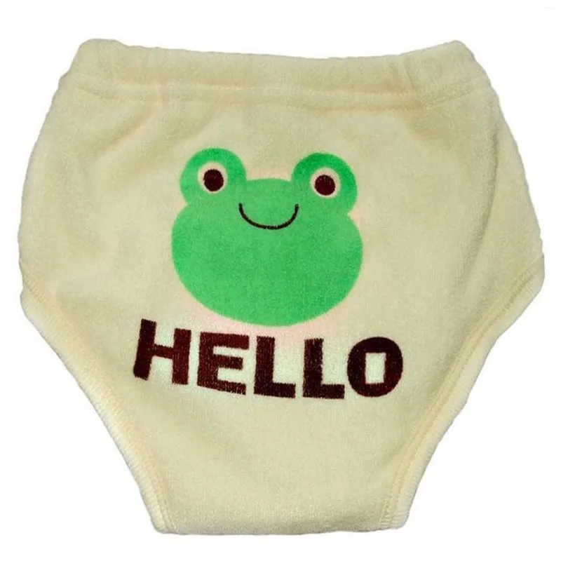 2pcs 3 Groups Upset Baby Baby Children Toweling Six Floors Every 6 Cartoon Learning Training Pants Pants Boys And Girls