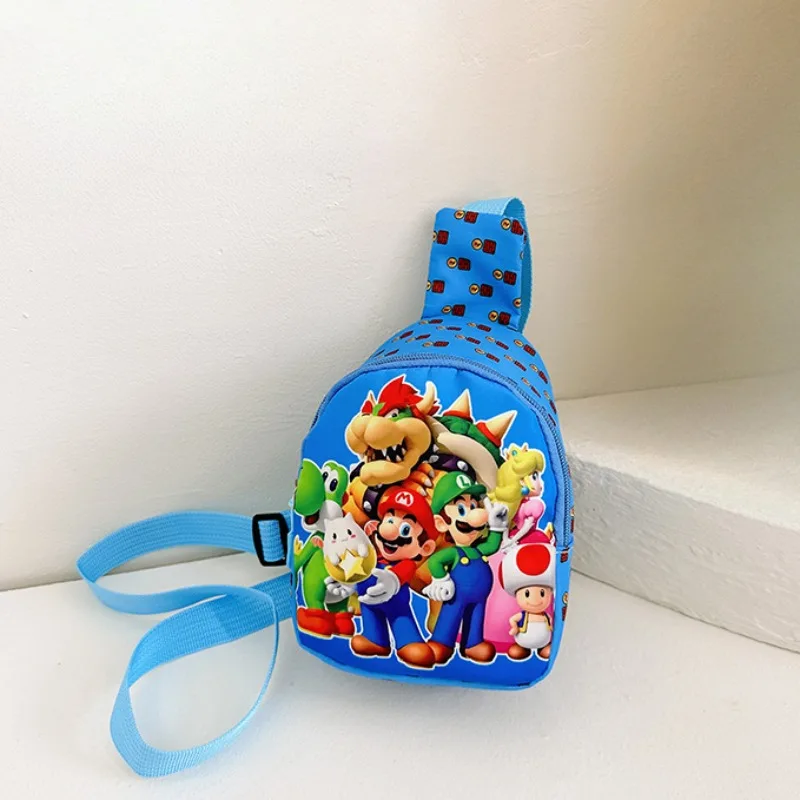 Super Marios Bros Cute Shoulder Bags Luigi Bowser Fashion Cartoon Children\'s Crossbody Bag Boys Girls Kids Handbag Coin Purse