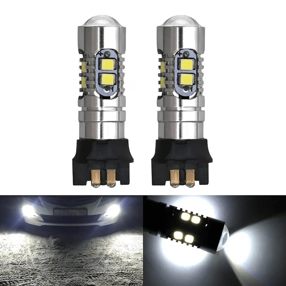 

2pcs PW24W with 10 Super Bright 3030 LED Chips, Backup Lights, High Brightness LED Car Turn Signal Lights,