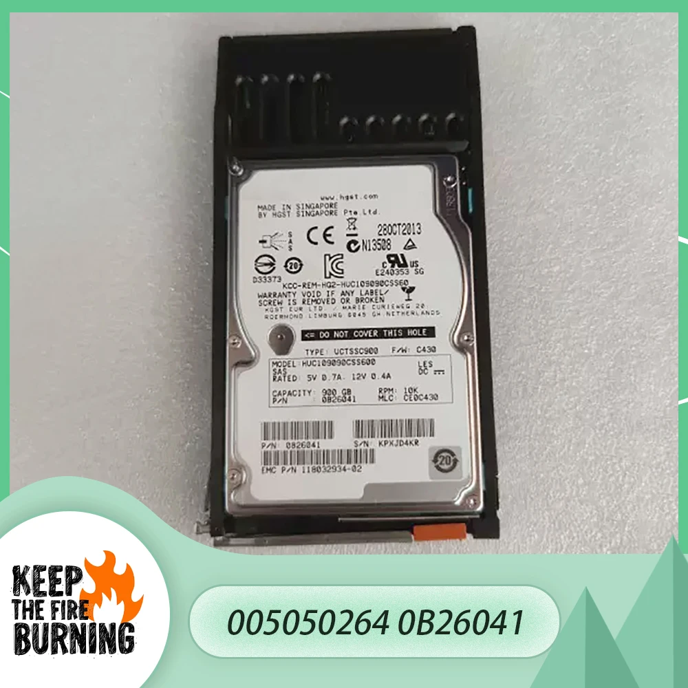 

For EMC VMAX 900GB 10K 2.5''SAS-FC HDD 005050264 0B26041 Storage Hard Disk