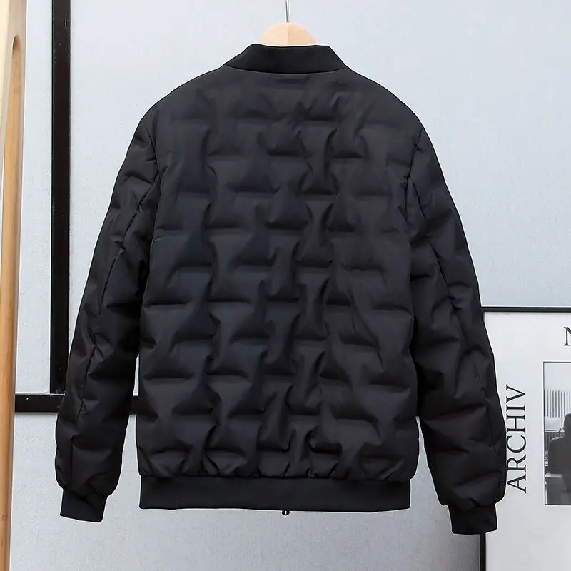 

Autumn and winter new down jackets men's short popular baseball collar warm jacket trendy casual