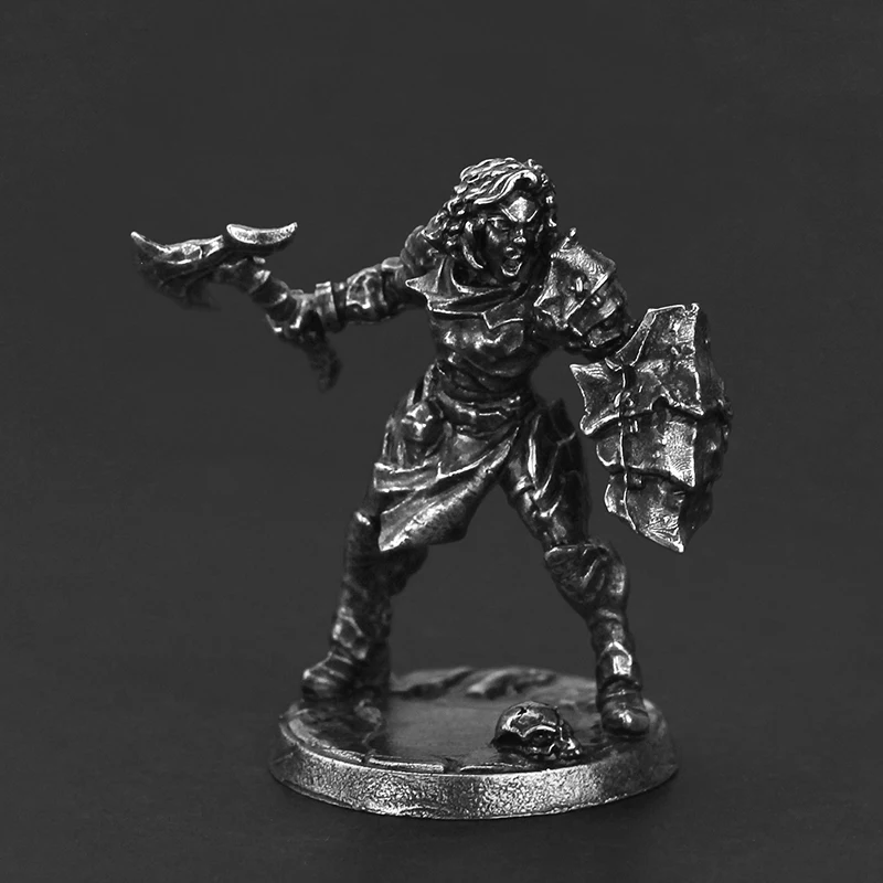 Metal Hell Survivor Soldier Action Figure - Desktop Miniature Ornament Creative Board Game Piece Collectible Model Toy for Boys