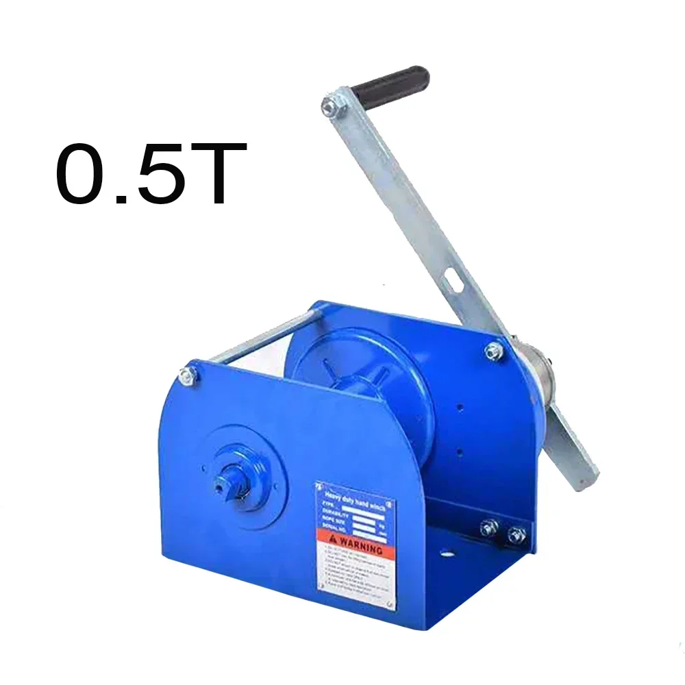 Manual Winch Two-way Self-locking Heavy-duty Winch 0.5/1/2/3 Ton Winch Small Crane Hoist Tractor