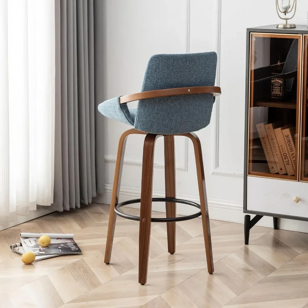 25,6" Barhocker, 2er-Set, Retro-Barstühle