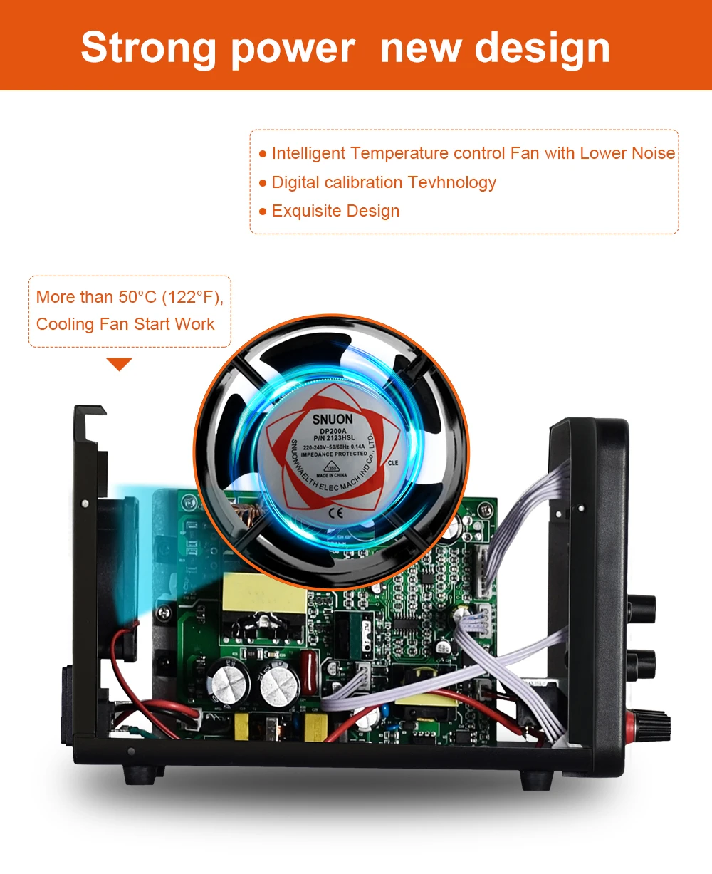 WPS1203H 120V 3A China Factory Black Constant Voltage Adjustable DC Variable Regulator Power Supply for Phone Repairing