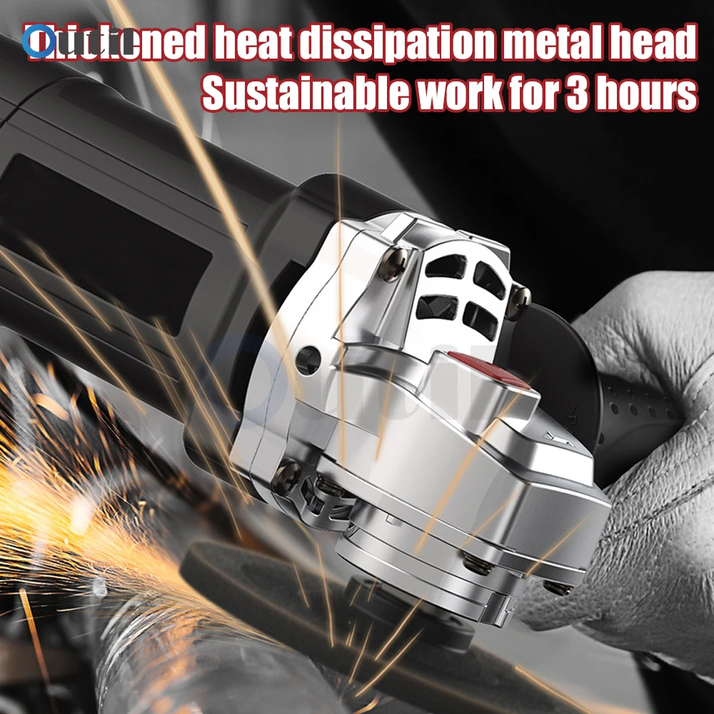 Imagem -04 - Elétrica Angle Grinder 710w 11000rpm Cordado Moagem Máquina para Polido Moagem e Corte de Metal Ferramenta de Madeira
