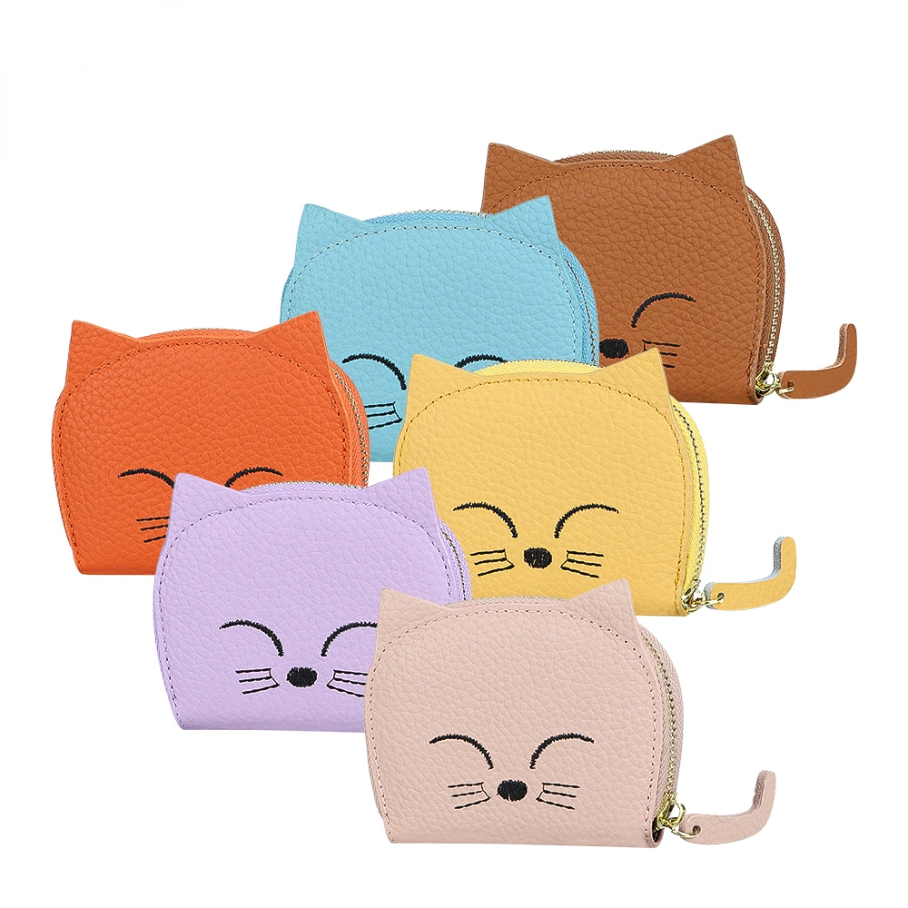 

URBAN MASTER Cute Cat Id Card Holder For Women, Organ Multi-card Slots Card Case, Perfect Card Bag for Daily Use 1676