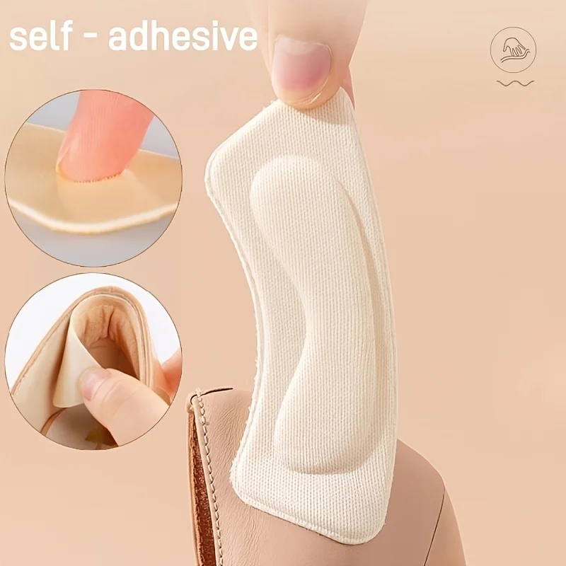 6pcs/3pair Thickened Cushioning Insoles Anti-Slip Shock Absorbing Foam for High Heels Boots Formal Shoes Comfortable Durable