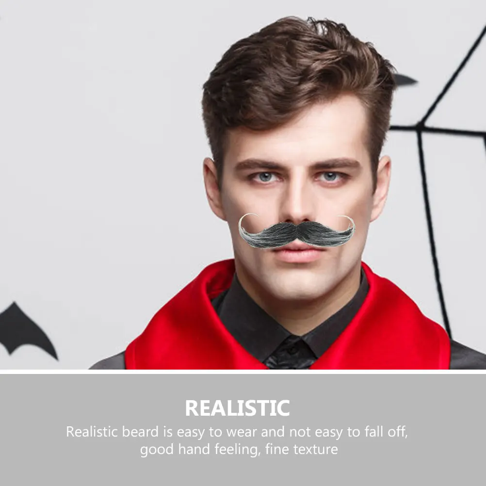 Realistic Fake Beard Artificial Lifelike Simulation For Masquerade Party Cosplay Safe Material Comfortable Fit