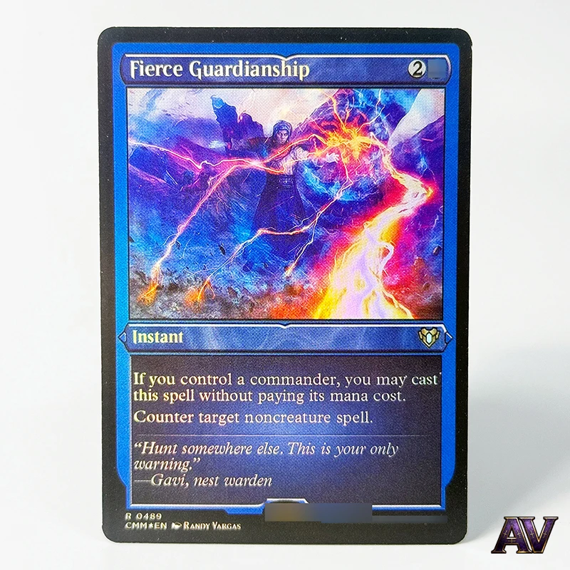 Fierce Guardianship - Carta Instantánea de Colección, Command Masters, Mazo Raro, Coleccionables, Réplica de Carta Proxy Holográfica