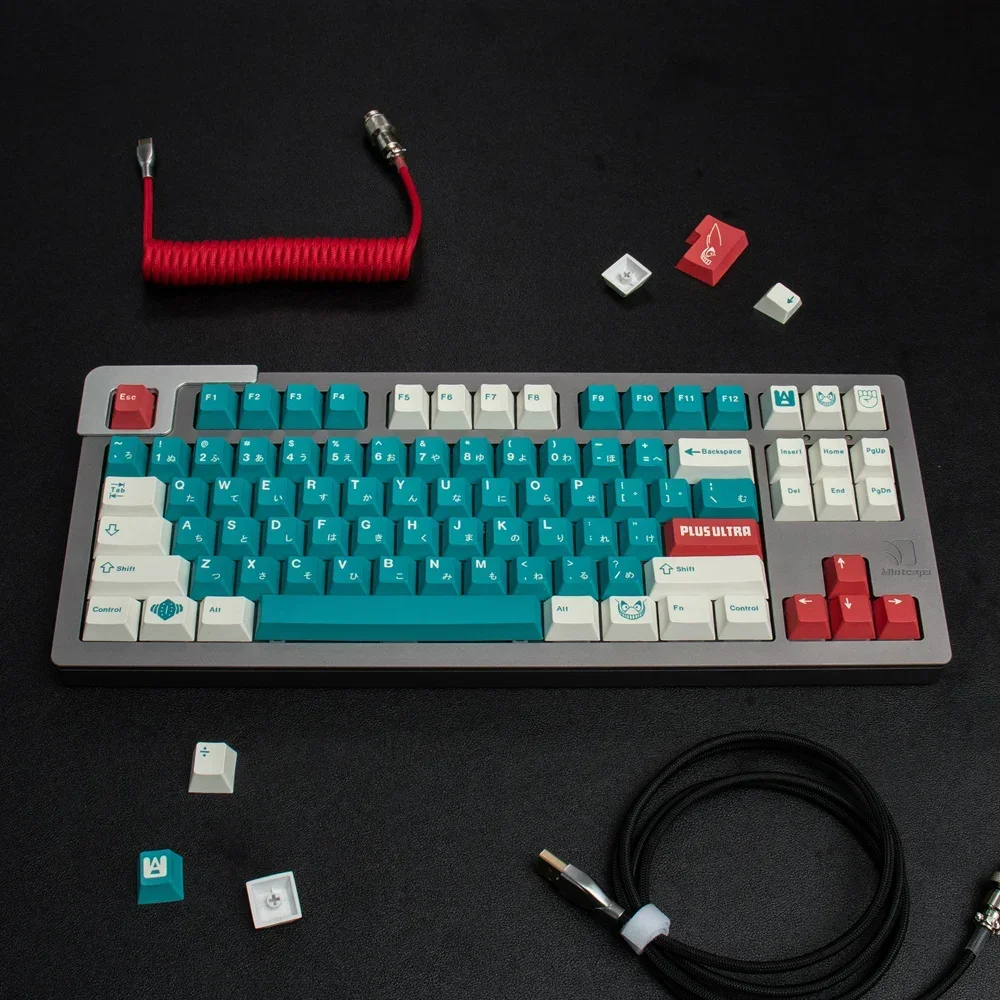 130 Keys Cherry Profile PBT Keycap DYE-SUB English Custom Personality Keycaps For Mechanical Keyboard Gaming 61/64/68