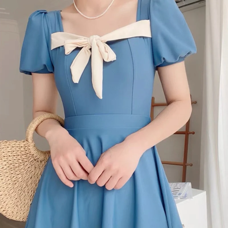 Новый корейский стиль, милое бикини, женский цельный милый облегающий купальник-монокини, солнцезащитный крем, пляжная одежда, боди, платье, летний купальник