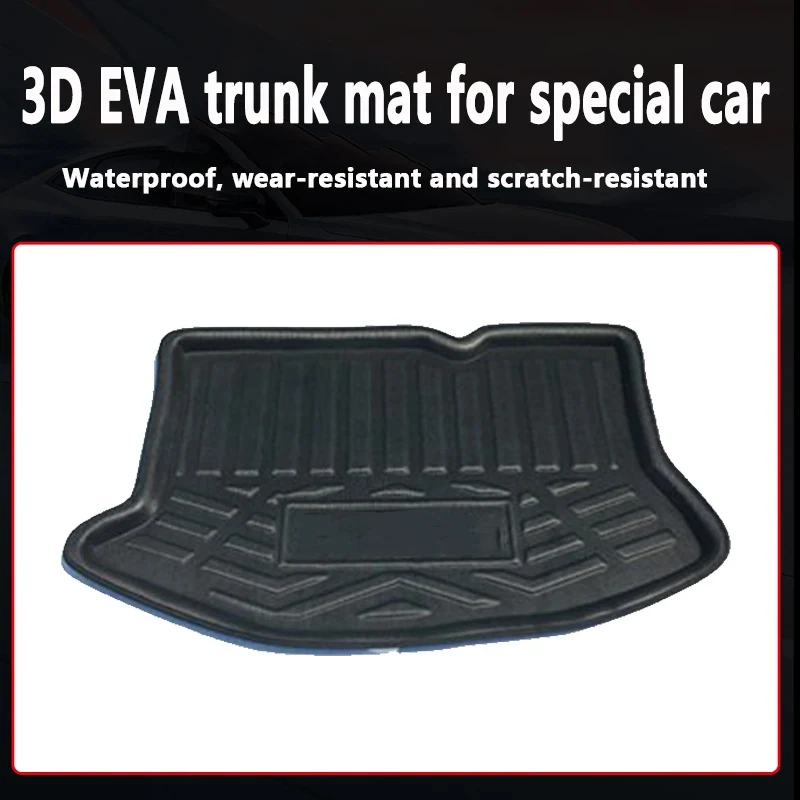 for Ford Fiesta MK7 Accessories 7 2009~2017 Hatchback Car Trunk Mats Rear Boot Cargo Trunk Waterproof Carpet Storage Pad 3D EVA