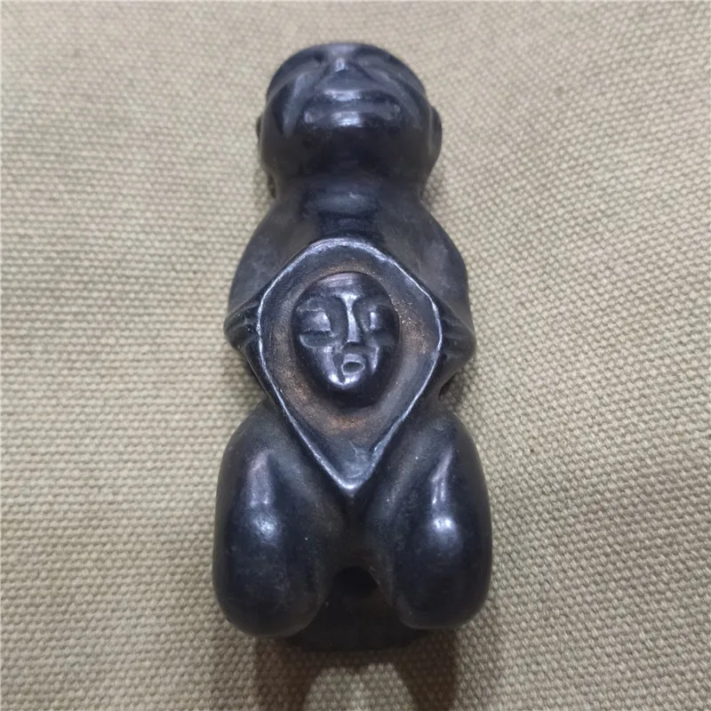 

Jade Artifact Stone Antique Craft Red Mountain Culture Iron Stone Magnetic Descendant Pendant Handheld Piece