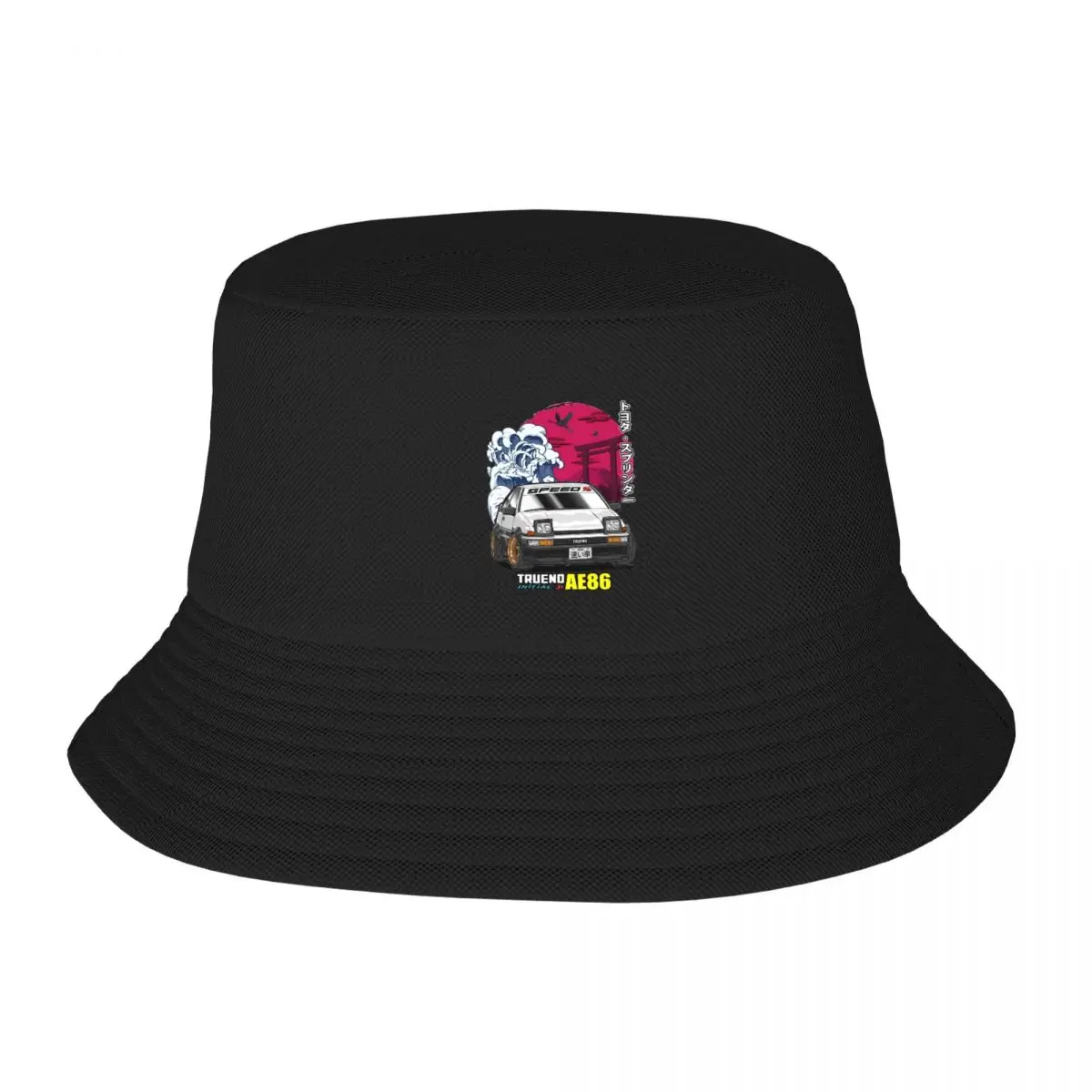 Unisex Bucket Hat Initial D Sprinter Trueno AE86 1986 Spring Picnic Headwear Sport Fishing Caps Session Hat Birthday Gift