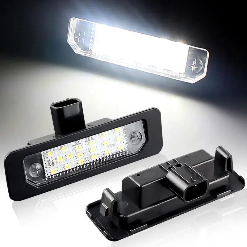 

LED Beads License Plate LED Light Lamp Number License Plate Light For Ford Flex Taurus Mustang Focus Fusion Mercury sable Edge