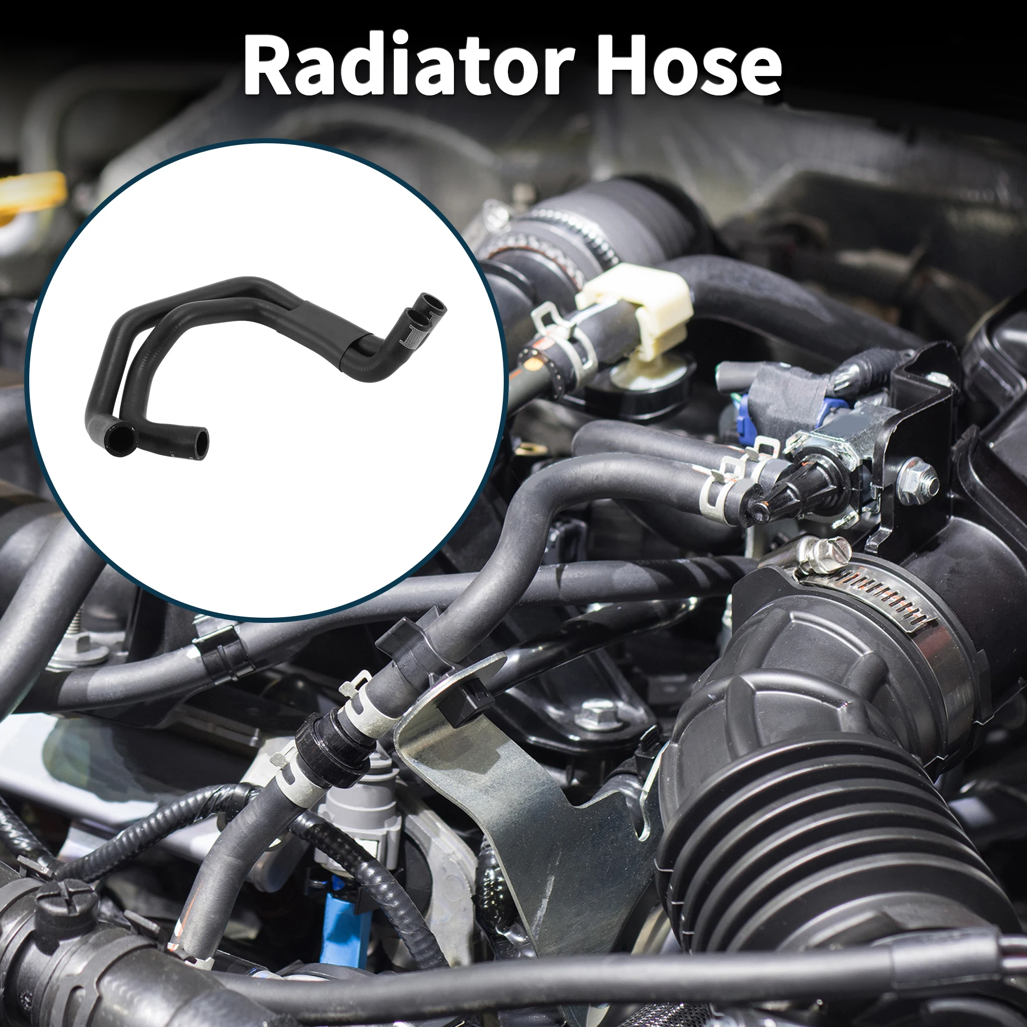 

UXCELL Radiator Hose for Porsche Cayenne 2010-2017 No.95510607400 Rubber Coolant Pipe