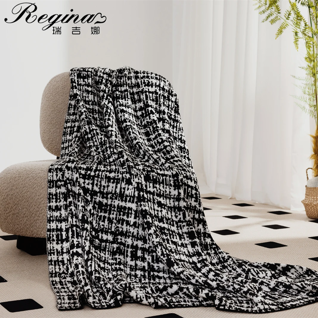 

REGINA Brand Fashion Wearable Wool Blanket Outdoor Travel Camping Car Airplane Office Sofa Soft Warm Cozy Knitted Throw Blankets