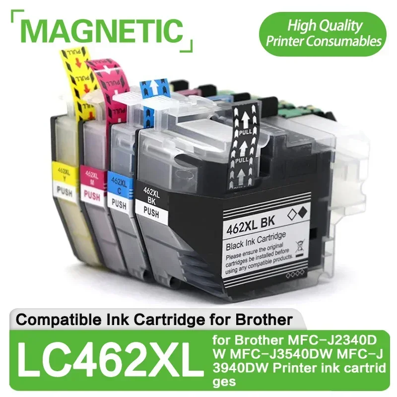 LC462 LC462XL Dye Ink Compatible Ink Cartridges for Brother LC 462 LC462 MFC-J2340DW MFC-J2740DW MFC-J3540DW MFC-J3940DW Printer