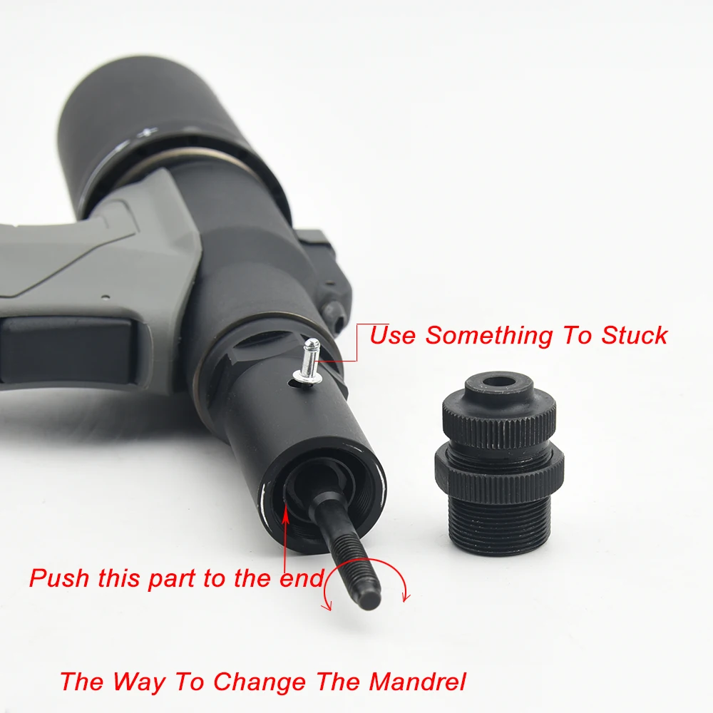 YS6312 M3 M4 M5 M6 M8  M10 M12 Air Nut Riveter Automatic Pneumatic Thread Rivets Gun Light Weight Other Pneumatic Tools