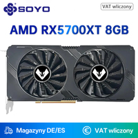 SOYO RX5700XT 8GB Graphics Card GDDR6 Memory PCIEx16 4.0 256Bit AMD Radeon RX 5700XT Gaming Video Cards For Desktop Computer