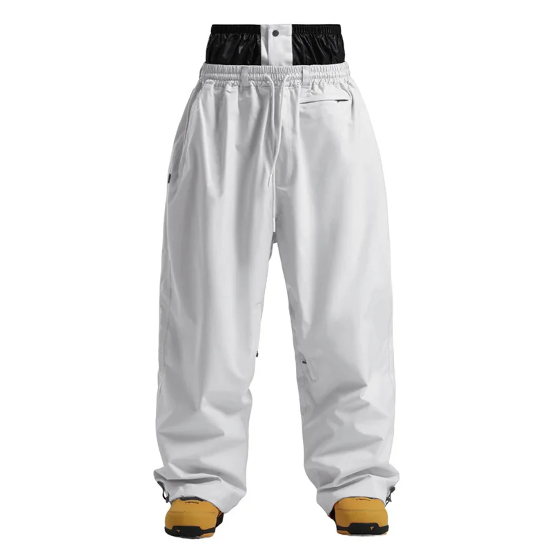 Gsou Snow 2025, unisex loszittende cargo-skibroek - waterdichte winddichte snowboardbroek voor heren en dames wintersneeuwuitrusting