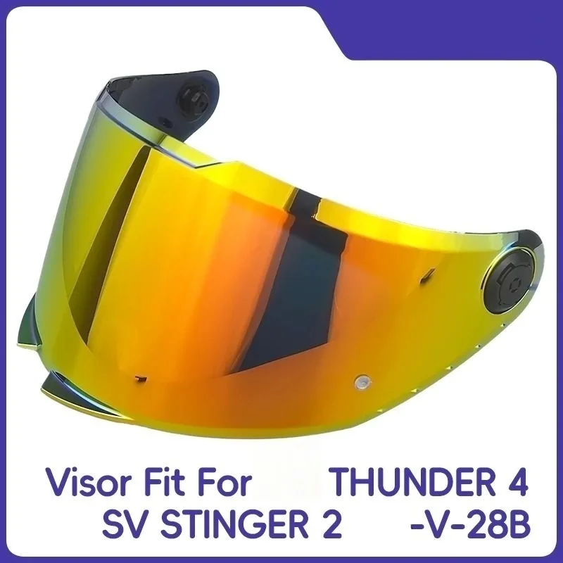 

Face Shield Fit For Original THUNDER 4 SV STINGER 2 V-28B V28B Replacement helmet shield Glasses Goggles Screen