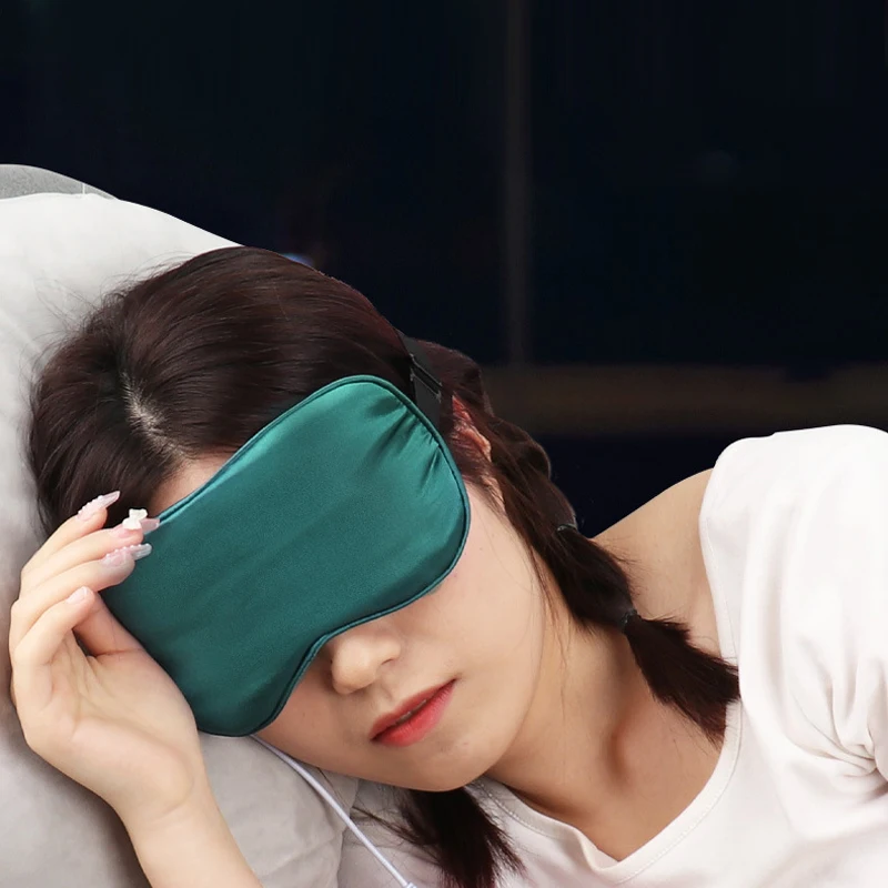 Intelligent Temperature Adjustment Eye Mask USB Hot Compress Eye Care Silk Sleeping Shading, Breathable Heat Alleviation