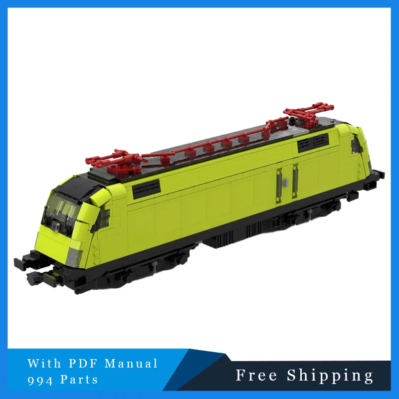 

994 шт. MOC Green Express Train Moc, строительные блоки, сделай сам, сборка кирпичей, развивающие творческие игрушки для детей, подарки