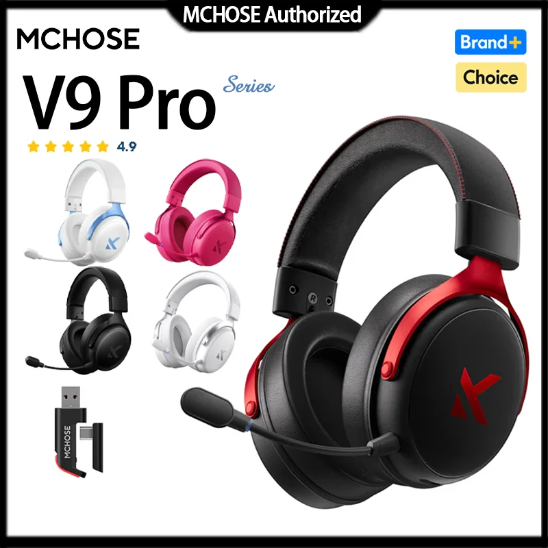 

Игровая гарнитура MCHOSE V9 Pro с объемным звуком 7.1, сверхнизкой задержкой для киберспорта, с настраиваемым эквалайзером для Valorant, CS:GO, PUBG, APEX