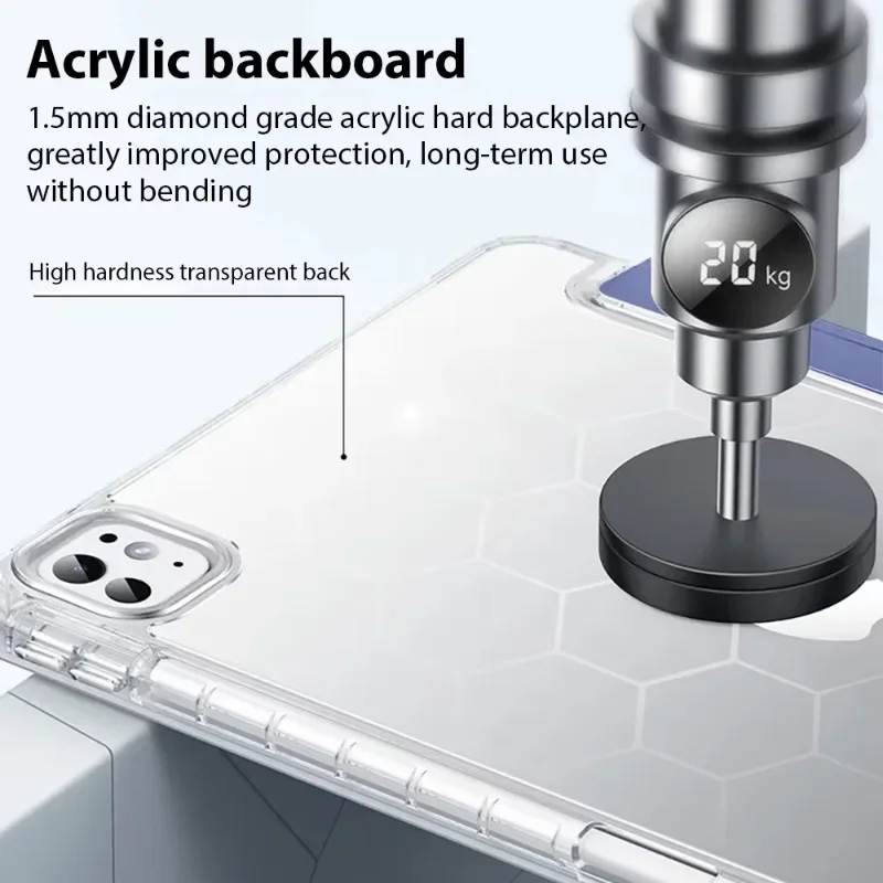 Capa para ipad pro13 11 mini 6 7 funda para ipad 10a geração 10.9 7a 8a 9a 9.7 10.2 polegadas acessórios de capa com suporte para caneta