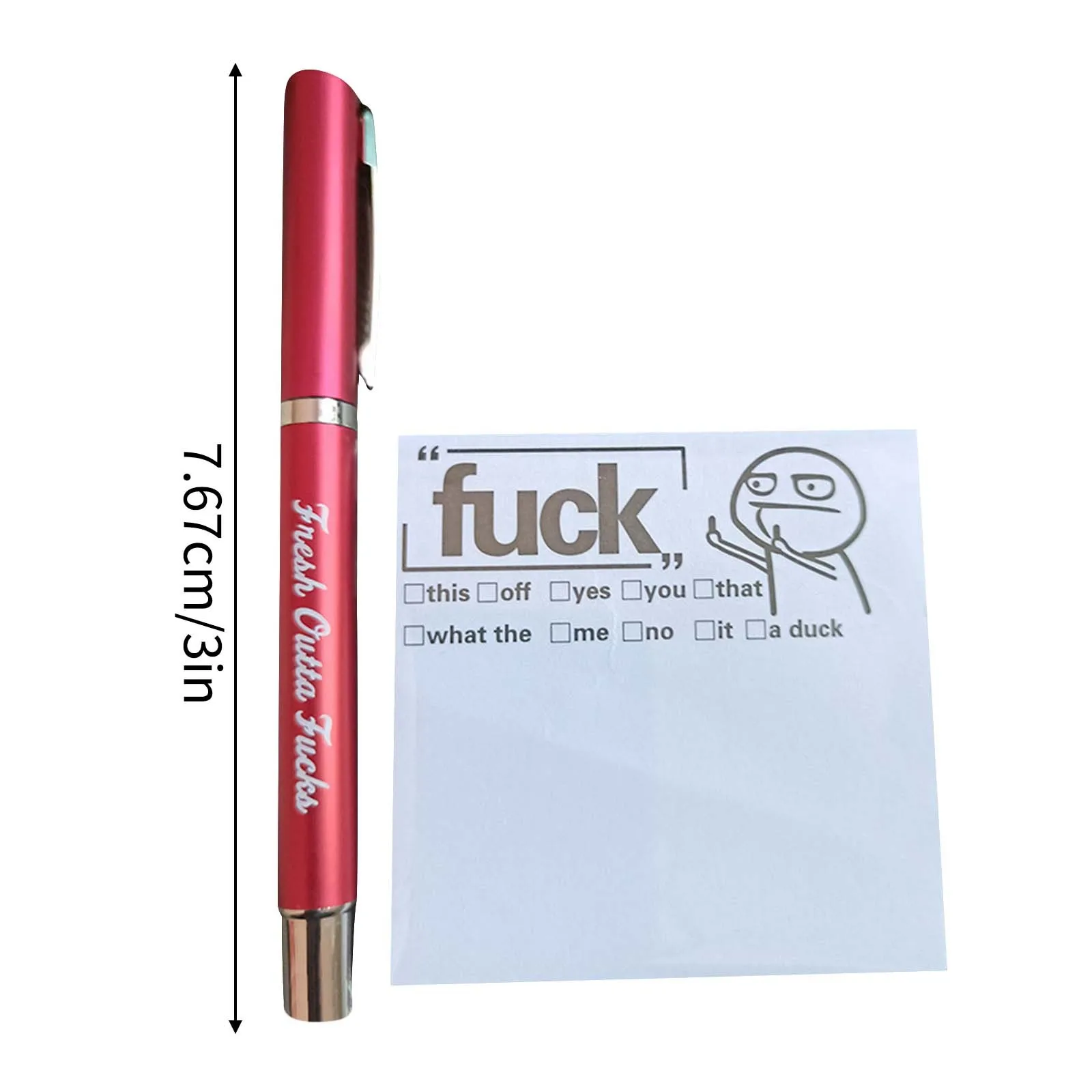 Funny Memo Funny Postit Offensive Message Sticker Pen Set Postit Set Stationery And Office Supplies Novelty Notes 5ml