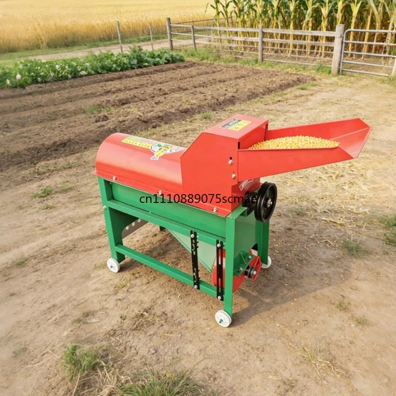 2025 new household thickened corn thresher, small auger electric 220V corn stick threshing, grain threshing