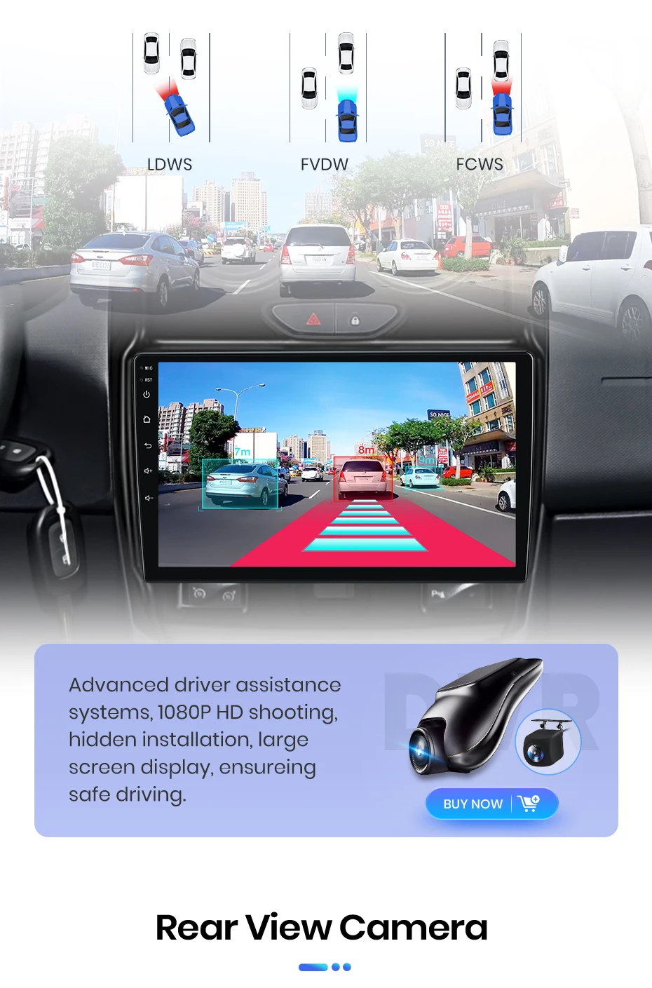 Junsun Autoradio für Renault Duster D 2015-2020 und Lada Largus 2021 mit CarPlay, Android Auto, FM, RDS, DSP, BT, GPS-Navigation, Lenkradfernbedienung, HD IPS Touchscreen, Plug & Play Multimedia-Player, Freisprechfunktion, Original-Autostil-Haupteinheit – Detail 13