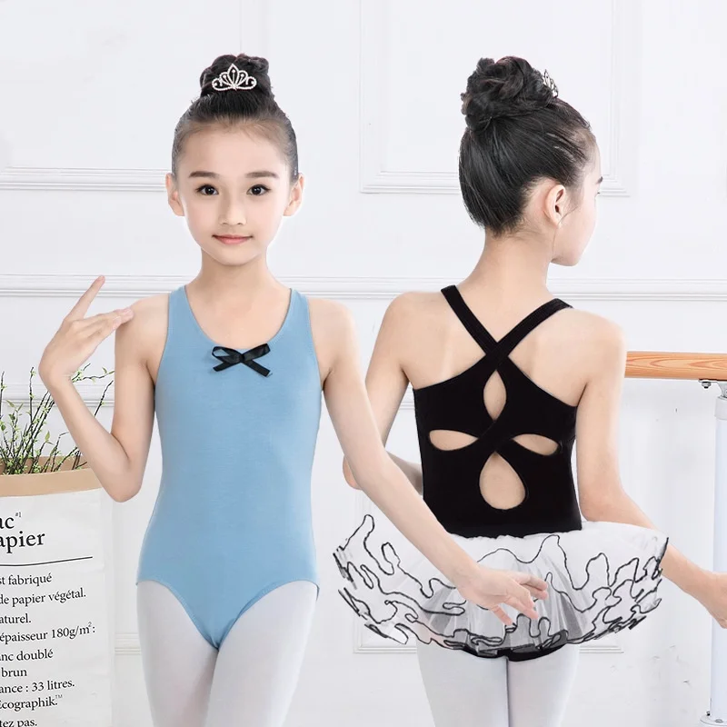 Girls' Ballet practice clothing Sling ballet costumes Kids summer ballet gymnastics Leotard Ballet stage wear outfits Bodysuit