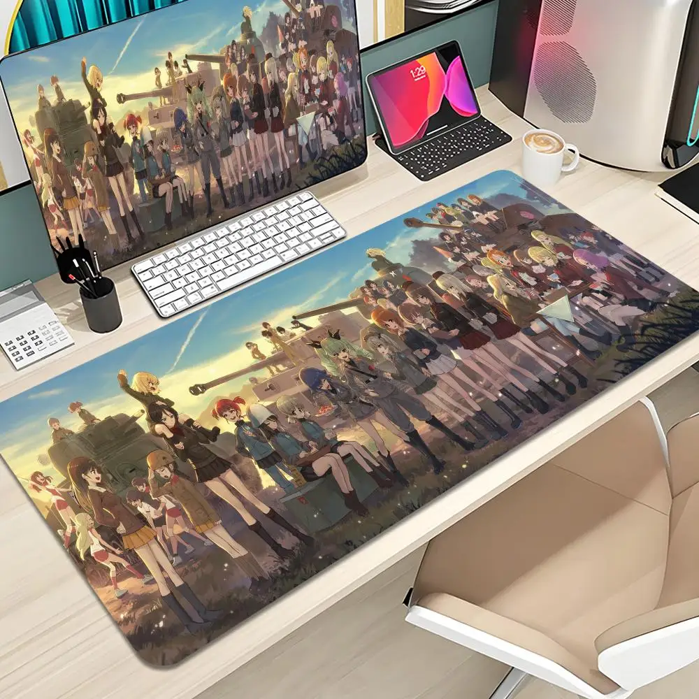 

Classic Anime Girls und Panzer Mouse Pad Keyboard Mousepad large 1200X600 mm Desk Mat PC Gamer Office Carpet Home Table pad