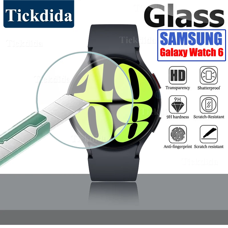 HD Tempered Glass Protective Film for Samsung Galaxy Watch 6 Classic 47mm 43mm 44mm 40mm Screen Anti-scratch Film for Watch5 Pro