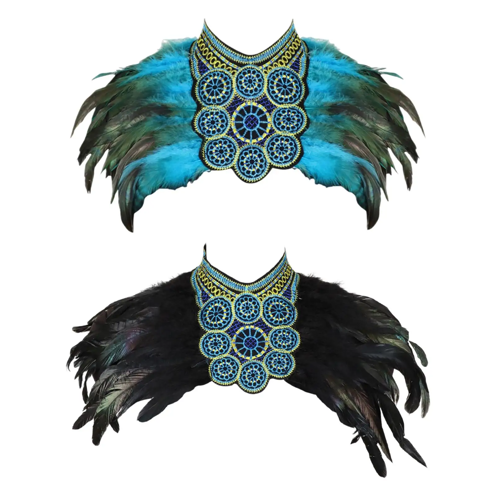 

Шаль с искусственными перьями, костюм для косплея для фестивалей, тематическая вечеринка