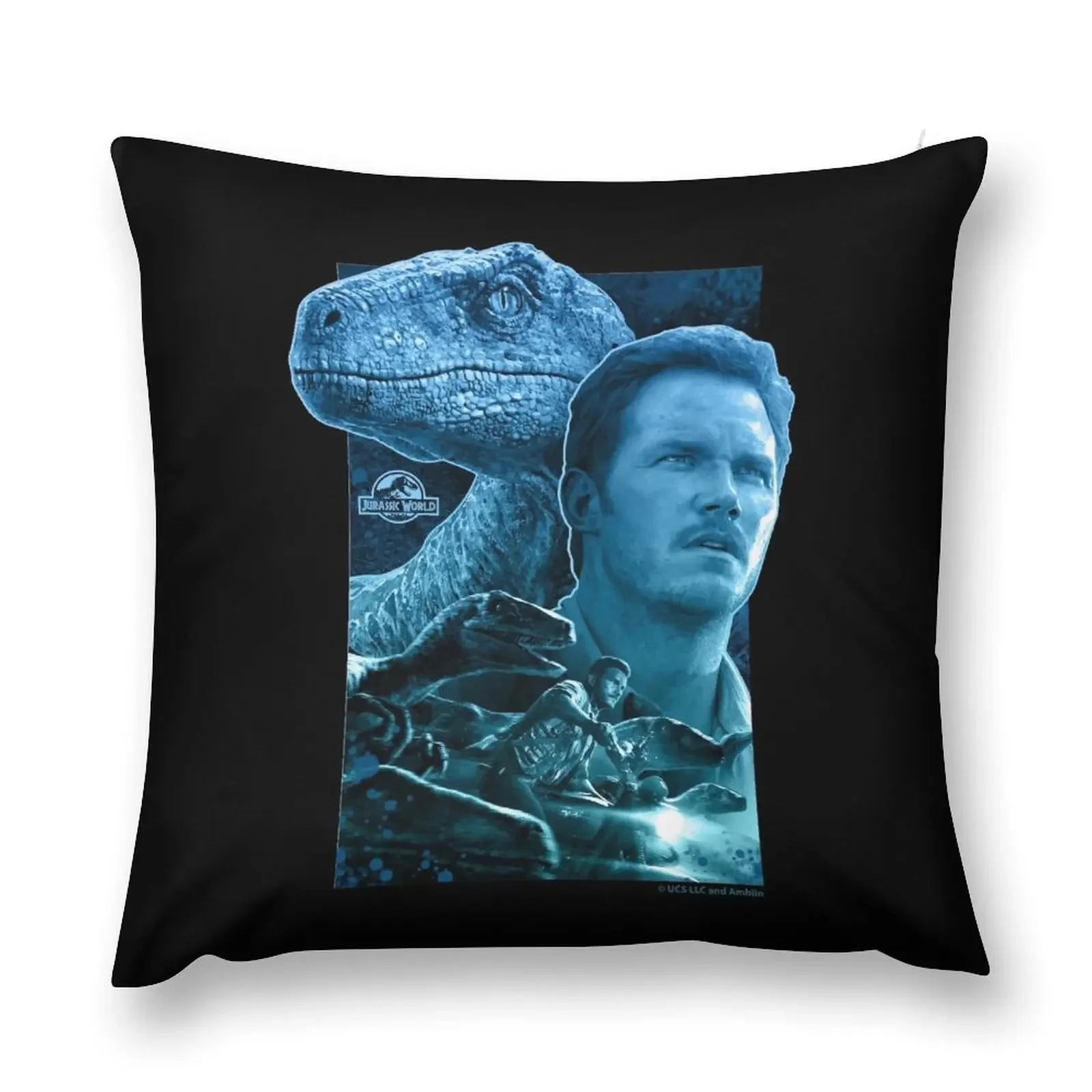 

Blue and Owen Grady - Jurassic World characters art Throw Pillow Sofa Pillow Cover Throw Pillow