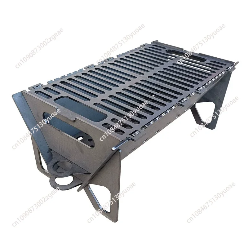 

Garden BBQ Rack Outdoor Household Small Convenient Stainless Steel Charcoal Thickened Carbon Steel Easy Removable
