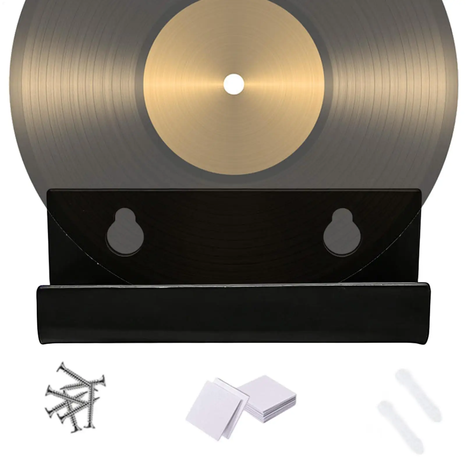 Acrylic Wall-mounted Record Display Shelf Floating Album Display Shelf Record Wall Holder For Bedroom Office Studio