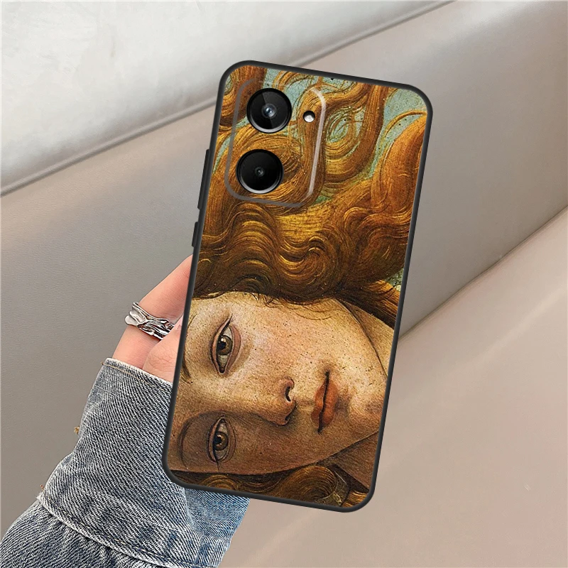 Art Painting Birth Of Venus Case For Realme 10 8 9 11 Pro Plus GT Neo 5 2 3T 2T C11 C15 C25s C21Y C30 C31 C33 C35 C55