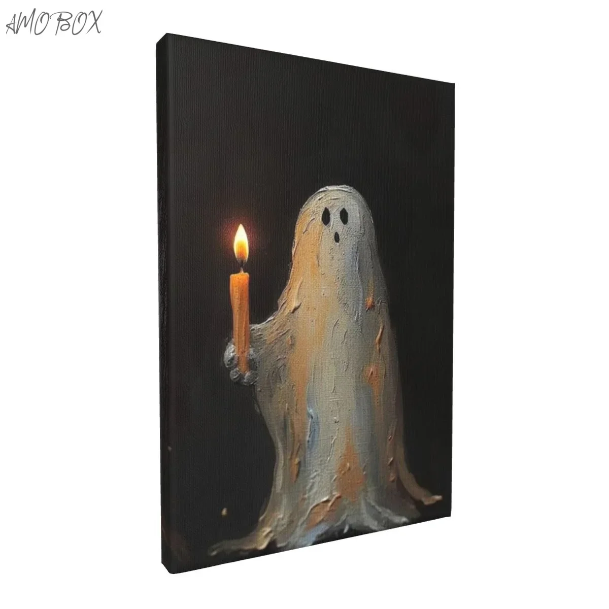 AMOBOX-Unframed Ghosts and Candles Decorative Paintings, Wall Art, Room Decoration, 12x18in, 625477213