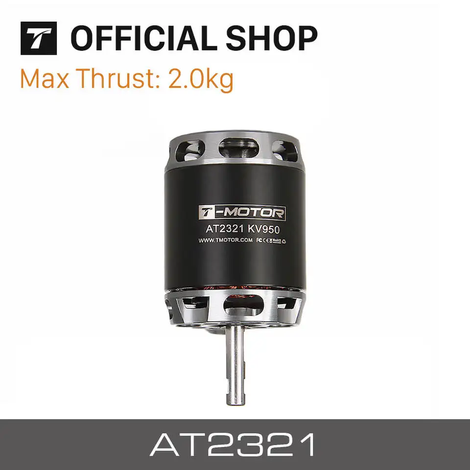 

T-MOTOR AT2321 Long Shaft KV950 KV1250 brushless motor for long range VTOL fixed wing UAV mapping surveillance delivery drone