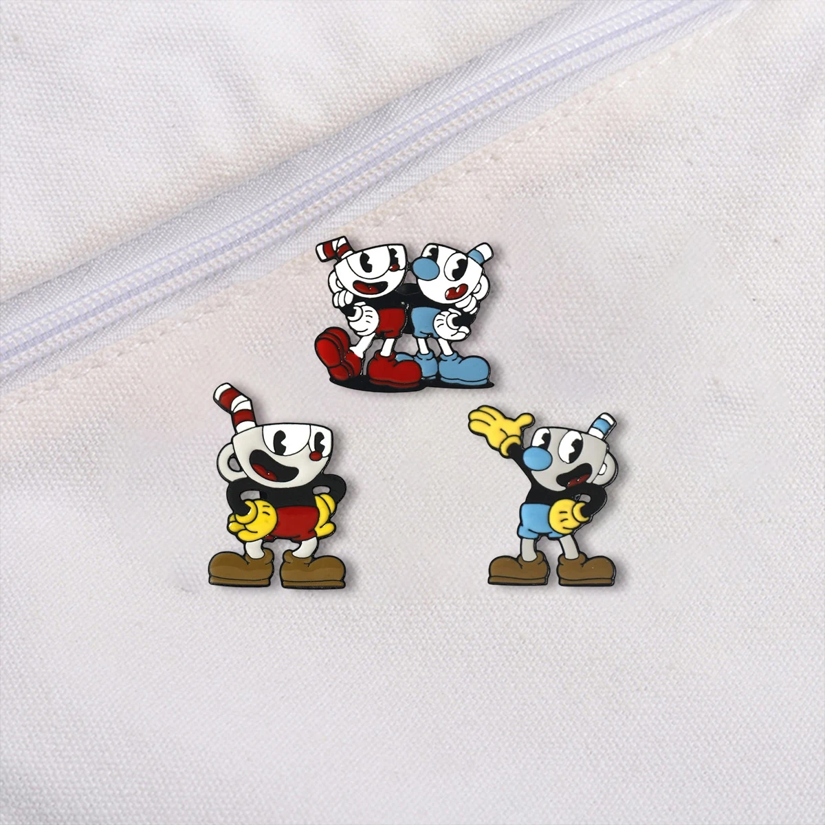 Cartoon Anime Teacup Head Enamel Brooch Cute Funny Lapel Coat Pin Backpack Hat Metal Badge Cosplay Jewelry Accessories Gift image 5