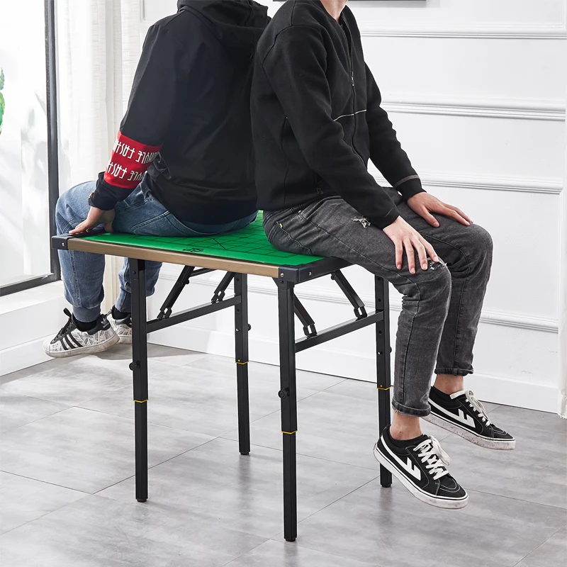 Mahjong Household foldable table Lifting portable small apartment Hand rubbing sparrow Chess table Chess and cards