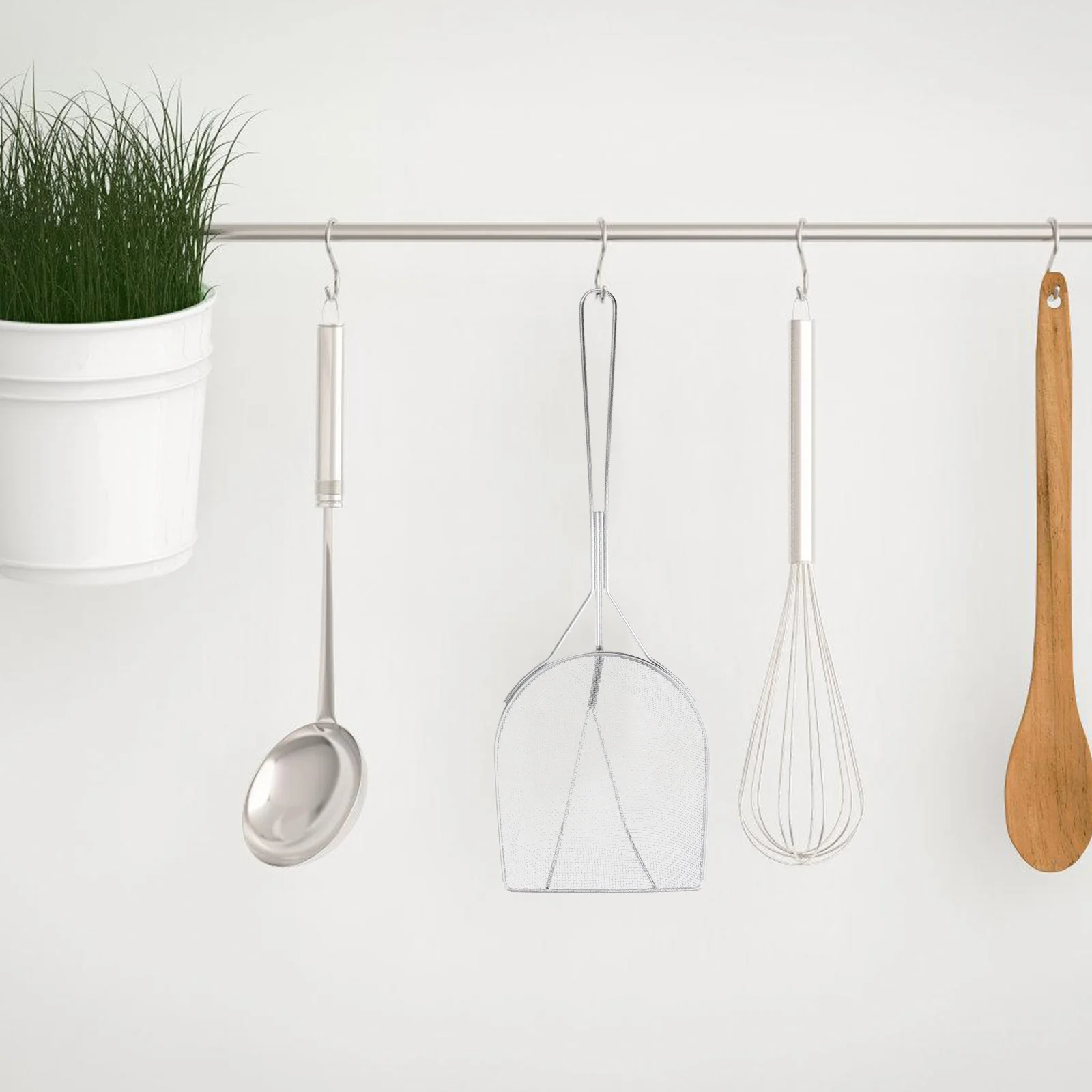 

Stainless Steel Skimmer Spoon Fine Mesh Oil Strainer Deep Fryer Efficient Filtering Easy Cleaning Kitchen Oil Drain Container