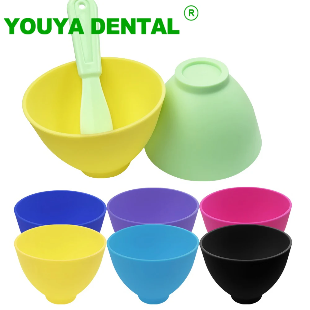 Dental Mixing Bowl Flexible Rubber Alginate Plaster Material Mixing Bowl Teeth Whitening Oral Hygiene Tools Dentistry Products