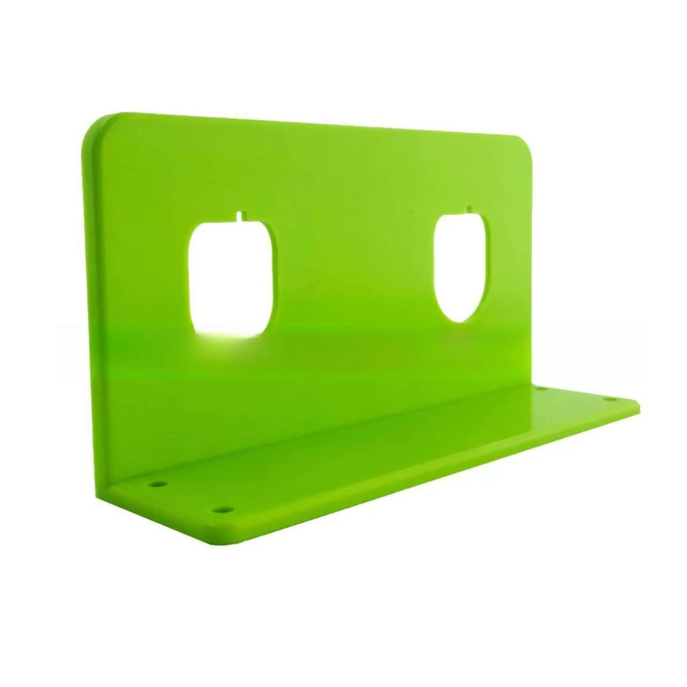 

Organize 12 volt 18 volt lithium battery tools with this compatible wall mounted rack for garage workshop and work vans