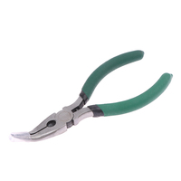 1Pc Spring Loaded Chicken Bone Pliers 5 Inch Curved Nose Pliers Multifunction Tools Handmade Pliers